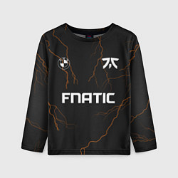 Лонгслив детский Форма Fnatic молнии, цвет: 3D-принт