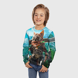 Лонгслив детский Biomutant, цвет: 3D-принт — фото 2