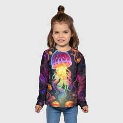 Лонгслив детский Фантастическая медуза, цвет: 3D-принт — фото 2