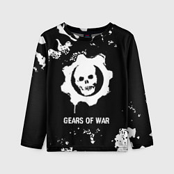 Лонгслив детский Gears of War glitch на темном фоне, цвет: 3D-принт