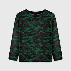 Детский лонгслив Точечный камуфляжный узор Spot camouflage pattern