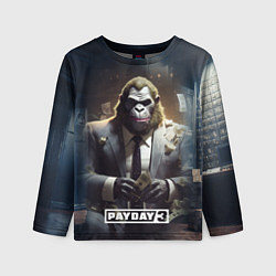 Лонгслив детский Gorilla Payday 3, цвет: 3D-принт