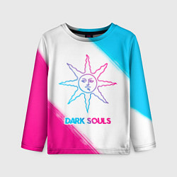 Лонгслив детский Dark Souls neon gradient style, цвет: 3D-принт