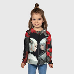 Лонгслив детский Девушки андроиды, цвет: 3D-принт — фото 2