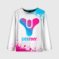 Лонгслив детский Destiny neon gradient style, цвет: 3D-принт