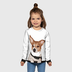 Лонгслив детский Джек-рассел терьер, цвет: 3D-принт — фото 2
