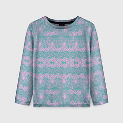Детский лонгслив Voilet flower pattern