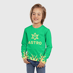Лонгслив детский Astro fire, цвет: 3D-принт — фото 2