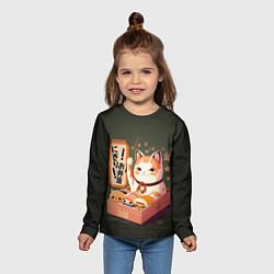 Лонгслив детский Запорный клапан, цвет: 3D-принт — фото 2