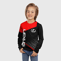 Лонгслив детский Lexus - red sportwear, цвет: 3D-принт — фото 2