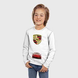 Лонгслив детский Porsche car, цвет: 3D-принт — фото 2