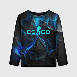 Детский лонгслив CSGO neon style logo