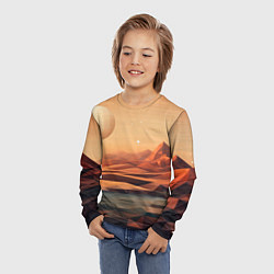 Лонгслив детский Загадочная планета, цвет: 3D-принт — фото 2