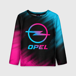 Лонгслив детский Opel - neon gradient, цвет: 3D-принт