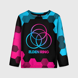 Лонгслив детский Elden Ring - neon gradient, цвет: 3D-принт