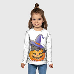 Лонгслив детский ХэллоуиН для праздника, цвет: 3D-принт — фото 2