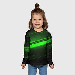 Лонгслив детский Green line, цвет: 3D-принт — фото 2