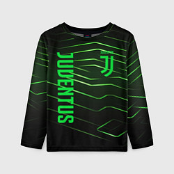 Лонгслив детский Juventus 2 green logo, цвет: 3D-принт