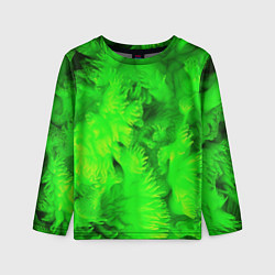 Лонгслив детский Green abstract texture, цвет: 3D-принт