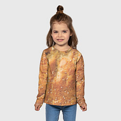 Лонгслив детский Хлеб с кунжутом, цвет: 3D-принт — фото 2