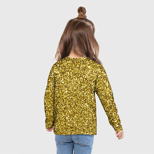 Детский лонгслив Золотая крошка / 3D-принт – фото 6
