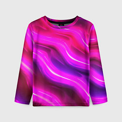 Лонгслив детский Розовая объемная абстракция, цвет: 3D-принт