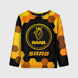 Лонгслив детский Saab - gold gradient, цвет: 3D-принт