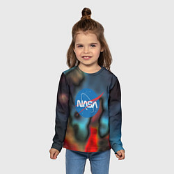 Лонгслив детский Nasa space star collection, цвет: 3D-принт — фото 2