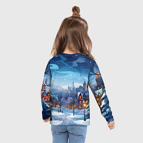 Детский лонгслив Милый дракончик 2024 / 3D-принт – фото 6