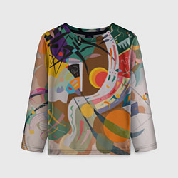 Лонгслив детский Искусство Кандинского - Доминирующая кривая, цвет: 3D-принт