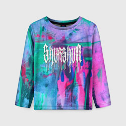 Лонгслив детский Shurshun - tie-dye, цвет: 3D-принт