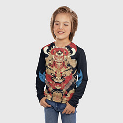 Лонгслив детский Татуировка дух дракона, цвет: 3D-принт — фото 2