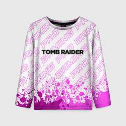 Лонгслив детский Tomb Raider pro gaming посередине, цвет: 3D-принт