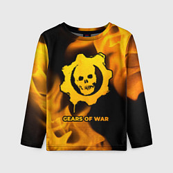 Лонгслив детский Gears of War - gold gradient, цвет: 3D-принт