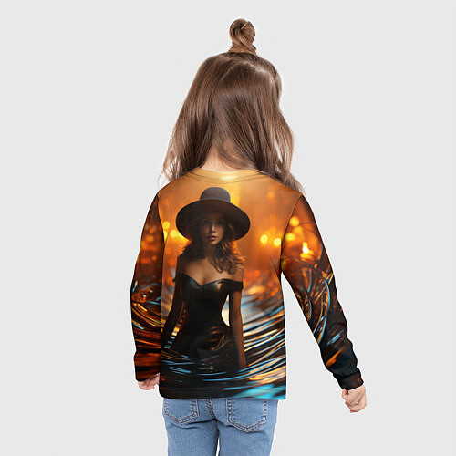 Детский лонгслив Красавица ведьма / 3D-принт – фото 6