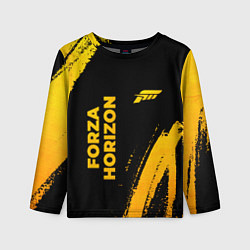 Лонгслив детский Forza Horizon - gold gradient вертикально, цвет: 3D-принт
