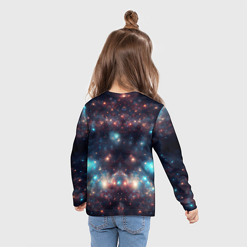 Детский лонгслив Космический простор / 3D-принт – фото 6