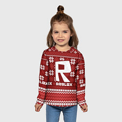 Лонгслив детский Roblox christmas sweater, цвет: 3D-принт — фото 2