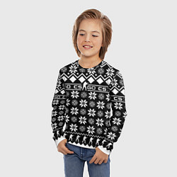 Лонгслив детский CS GO christmas sweater, цвет: 3D-принт — фото 2