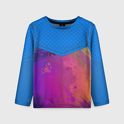 Детский лонгслив Кляксы и цветной туман