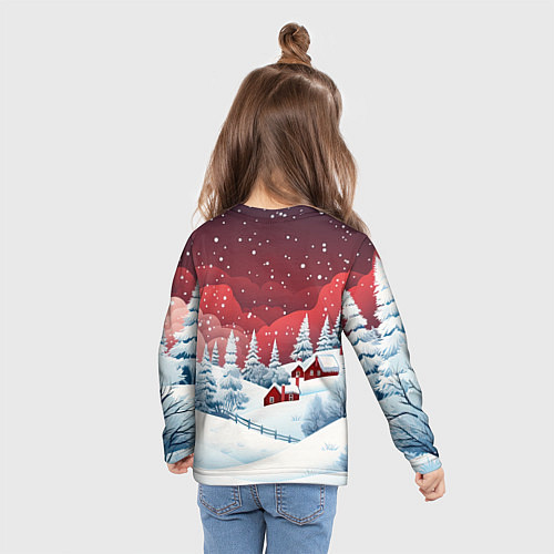 Детский лонгслив Символ нового 2024 года маленький дракошка / 3D-принт – фото 6