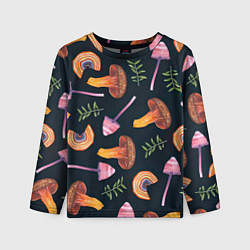 Лонгслив детский Goblincore - болотные грибы, цвет: 3D-принт