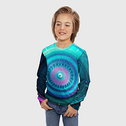 Лонгслив детский Фрактальная абстракция 3, цвет: 3D-принт — фото 2
