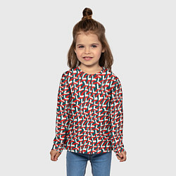 Лонгслив детский Цветное переплетение, цвет: 3D-принт — фото 2