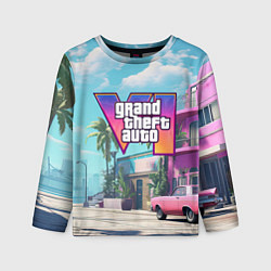 Лонгслив детский GTA 6 Vice city, цвет: 3D-принт