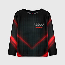 Лонгслив детский Audi stripes neon, цвет: 3D-принт