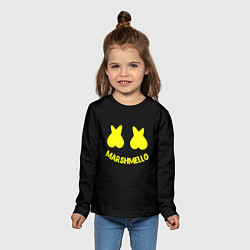 Лонгслив детский Christopher Comstock yellow logo, цвет: 3D-принт — фото 2