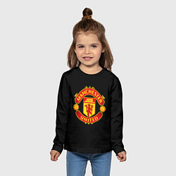 Лонгслив детский Manchester United fc club, цвет: 3D-принт — фото 2