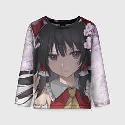 Лонгслив детский Touhou Project Рейму Cute Сакура, цвет: 3D-принт