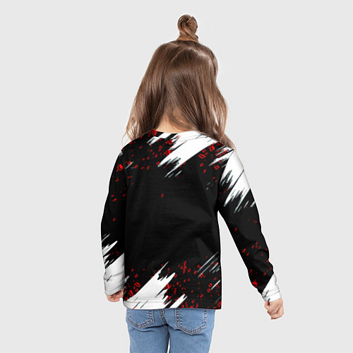 Детский лонгслив Horizon zero dawn краски / 3D-принт – фото 6